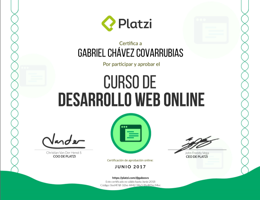 Certificación de Desarrollo Web Online
